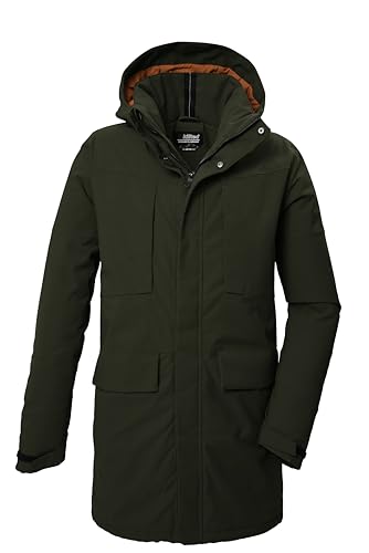 killtec Herren Funktionsparka/Parka mit abzippbarer Kapuze KOW 80 MN PRK, dark moss, L, 41848-000 von Killtec