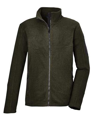 killtec Herren Microfleece Jacke/Fleecejacke mit Stehkragen KOW 90 MN KNTFLC JCKT, dark moss, 4XL, 41823-000 von Killtec