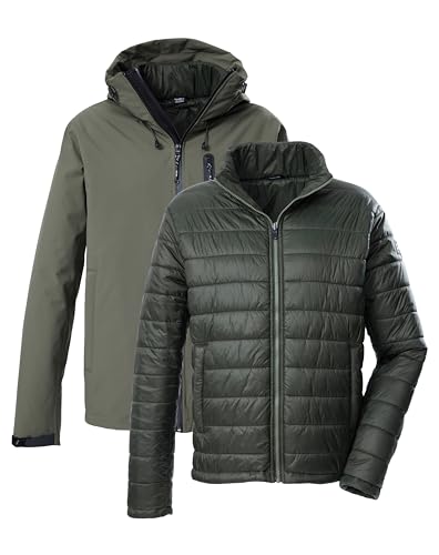 killtec Herren Outdoorjacke/3 in 1 Funktionsjacke mit Kapuze und einzippbarer Steppjacke KOW 95 MN JCKT, oliv, L, 43492-000 killtec Herren Outdoorjacke/3 in 1 Funktionsjacke mit Kapuze und einzippbarer Steppjacke KOW 95 MN JCKT, oliv, L, 43492-000 von Killtec