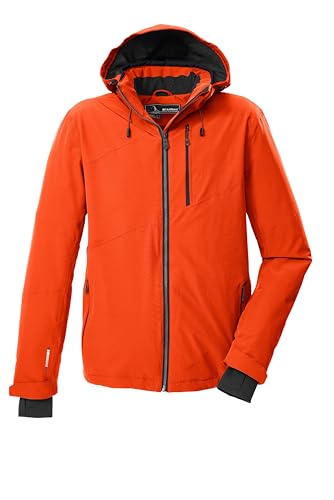 killtec Herren Outdoorjacke/Funktionsjacke mit abzipbarer Kapuze und Schneefang KSW 24 MN SKI JCKT, dunkelorange, 4XL, 43429-000 von Killtec