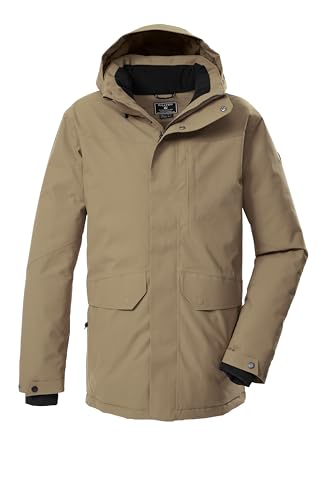 killtec Herren Outdoorparka/Funktionsparka mit abzippbarer Kapuze KOW 85 MN PRK, taupe, 4XL, 43331-000 von Killtec