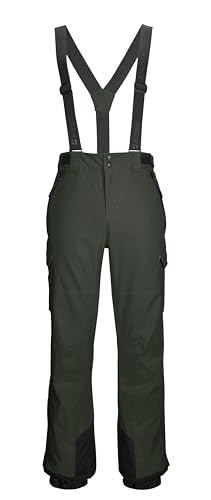 killtec Herren Skihose/Funktionshose mit abnehmbaren Trägern, Kantenschutz, Schneefang und Beinventilation KSW 83 MN SKI PNTS, dunkeloliv, XL, 43444-000 von Killtec