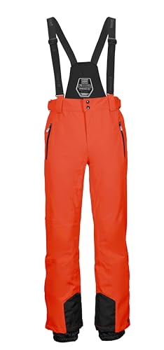 killtec Herren Skihose/Funktionshose mit abnehmbaren Trägern, Kantenschutz und Schneefang KSW 100 ENOSH MN SKI PNTS, dunkelorange, M, 43431-000 von Killtec