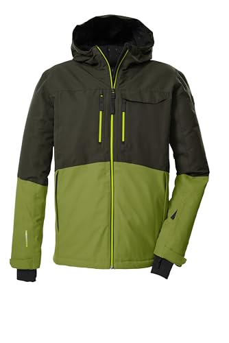 killtec Herren Skijacke/Funktionsjacke mit Kapuze und Schneefang KSW 53 MN SKI JCKT, dunkeloliv, L, 43433-000 von Killtec