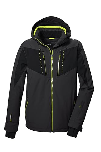 killtec Herren Skijacke/Funktionsjacke mit abzippbarer Kapuze, Schneefang und Unterarmventilation KSW 413 MN SKI JCKT, anthrazit, S, 41983-000 von Killtec