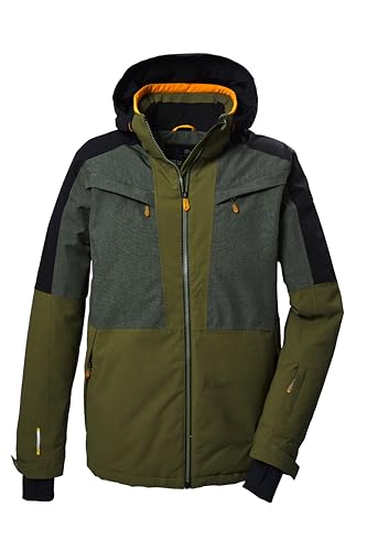 killtec Herren Skijacke/Funktionsjacke mit abzippbarer Kapuze und Schneefang KSW 407 MN SKI JCKT, mud, L, 41959-000 von Killtec