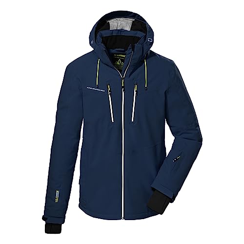 killtec Herren Skijacke/Funktionsjacke mit abzippbarer Kapuze und Schneefang KSW 44 MN SKI JCKT, dunkelpetrol, S, 38698-000 von Killtec