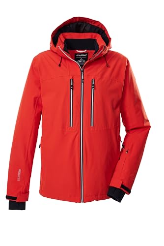 killtec Herren Skijacke/Funktionsjacke mit abzippbarer Kapuze und Schneefang KSW 466 MN SKI JCKT, dunkelorange, L, 43451-000 von Killtec