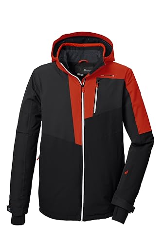 killtec Herren Skijacke/Funktionsjacke mit abzippbarer Kapuze und Schneefang KSW 76 MN SKI JCKT, dunkelorange, XL, 41964-000 von Killtec