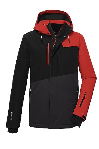 killtec Herren Skijacke/Funktionsjacke mit abzippbarer Kapuze und Schneefang KSW 77 MN SKI JCKT, dunkelorange, S, 39743-000 von Killtec