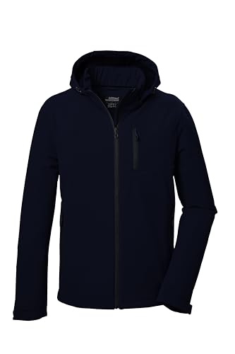 killtec Herren Softshelljacke/Outdoorjacke mit abzippbarer Kapuze KOW 92 MN SFTSHLL JCKT, dunkelnavy, L, 41829-000 von Killtec