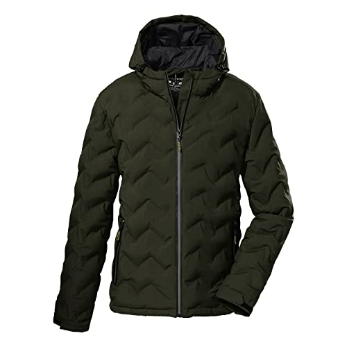 killtec Herren Wintermantel/Jacke in Daunenoptik mit Kapuze KOW 119 MN QLTD JCKT, dunkeloliv, 4XL, 38653-000 von Killtec