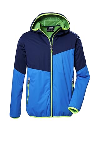 killtec Jungen 2-Lagen-Funktionsjacke/Outdoorjacke mit Kapuze KOS 330 BYS JCKT, blau, 116, 41467-000 von Killtec