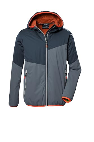 killtec Jungen 2-Lagen-Funktionsjacke/Outdoorjacke mit Kapuze KOS 330 BYS JCKT, blaugrau, 116, 41467-000 von Killtec