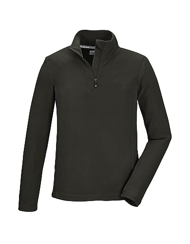 killtec Jungen Ksw 184 Bys FLC Shrt Fleeceshirt Mit Stehkragen Und Reißverschluss, Grün, 152 EU von Killtec