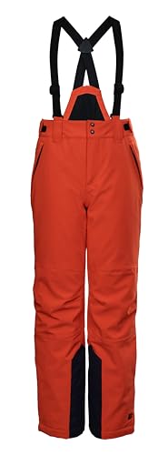 killtec Jungen Funktionshose/Skihose mit abzippbarem Latz, Schneefang und Kantenschutz KSW 79 BYS SKI PNTS, dunkelorange, 140, 37310-000 von Killtec