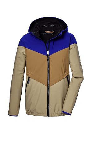 killtec Jungen Funktionsjacke/Regenjacke mit Kapuze KOS 93 BYS JCKT, sand, 140, 42962-000 von Killtec