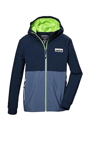 killtec Jungen Funktionsjacke ist wasserdicht/Regenjacke mit Kapuze KOS 141 BYS JCKT, dunkel denim, 176, 43003-000 von Killtec