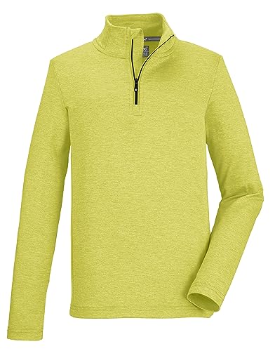 killtec Jungen Funktionsshirt mit Stehkragen und Reißverschluss KSW 185 BYS LS SHRT, Lime, 164, 40868-000 von Killtec