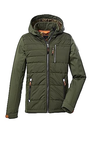 killtec Jungen Hybridjacke/Outdoorjacke mit Kapuze KOW 132 BYS JCKT, dunkeloliv, 164, 39874-000 von Killtec