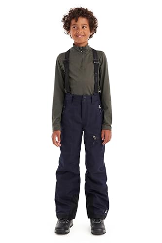 killtec Jungen Skihose mit abzippbarem Latz und Kantenschutz Boys Skihose 242, dunkelnavy, 164, 43401-000 von Killtec