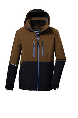 killtec Jungen Skijacke/Funktionsjacke mit Kapuze und Schneefang KSW 388 BYS SKI JCKT, dunkelnavy, 140, 42114-000 von Killtec