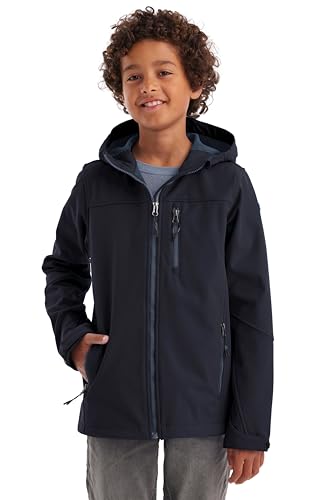 killtec Jungen Softshelljacke/Outdoorjacke mit Kapuze Jungen Softshelljacke, dunkelnavy, 152, 43198-000 von Killtec