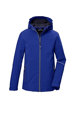 killtec Jungen Softshelljacke/Outdoorjacke mit Kapuze KOW 366 BYS SFTSHLL JCKT, dunkel stahlblau, 152, 42161-000 von Killtec