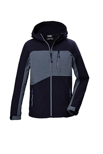 killtec Jungen Softshelljacke/Outdoorjacke mit Kapuze KOW 367 BYS SFTSHLL JCKT, dunkelnavy, 140, 42198-000 von Killtec