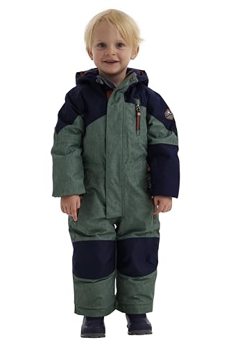 Killtec Kesley Mini Skioverall/Schneeanzug mit Kapuze und Schneefang, gebranntes gelb, 98/104 von Killtec