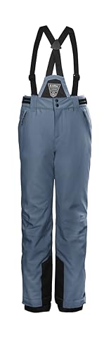 killtec Mädchen Skihose/Funktionshose mit abzippbarem Latz, Schneefang und Kantenschutz KSW 77 GRLS SKI PNTS, Jeansblau, 164, 37258-000 von Killtec