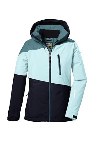 killtec Mädchen Skijacke/Funktionsjacke mit Kapuze und Schneefang KSW 331 GRLS SKI JCKT, mint, 128, 42091-000 von Killtec