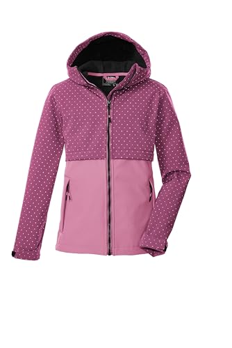 killtec Mädchen Softshelljacke mit Kapuze KOW 227 GRLS SFTSHLL JCKT, himbeere, 128, 43573-000 von Killtec