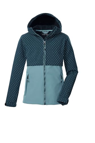 killtec Mädchen Softshelljacke mit Kapuze KOW 227 GRLS SFTSHLL JCKT, nachtblau, 164, 43573-000 von Killtec