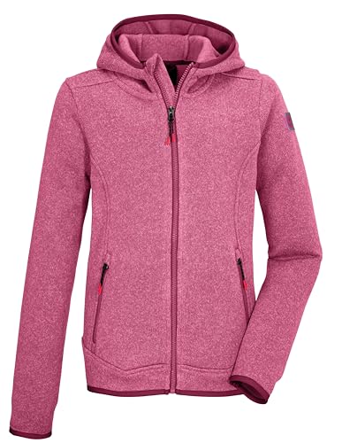 killtec Mädchen Strickfleecejacke/Fleecejacke mit Kapuze KOS 174 GRLS KNTFLC JCKT, himbeere, 164, 42987-000 von Killtec