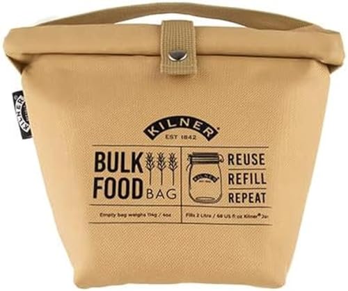 Kilner Einkaufstasche für Lebensmittel, 2 Liter, 0025.587, Braun Kilner Einkaufstasche für Lebensmittel, 2 Liter, 0025.587, Braun von Kilner