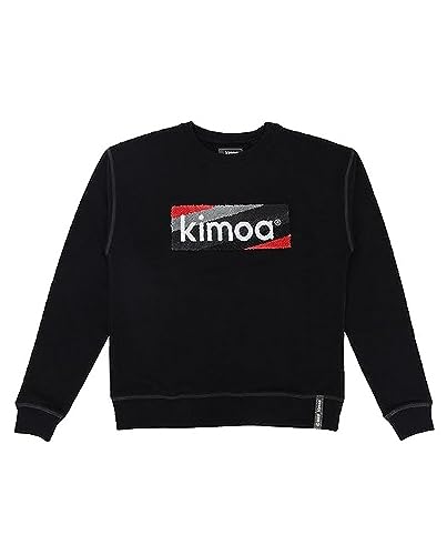 KIMOA Gestreiftes Logo schwarz Sweatshirt, XL-XXL KIMOA Gestreiftes Logo schwarz Sweatshirt, XL-XXL von Kimoa