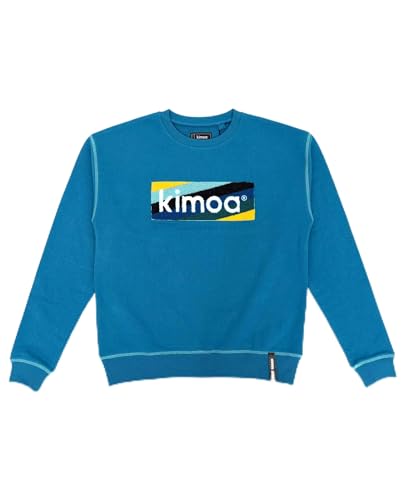 KIMOA Gestreiftes Logo Himmelblau Sweatshirt, XS/S KIMOA Gestreiftes Logo Himmelblau Sweatshirt, XS/S von Kimoa