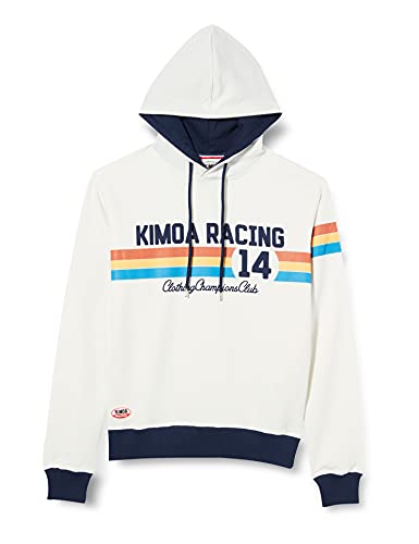 Kimoa Kapuzenpullover Racing 14 Creme Unisex Erwachsene von Kimoa