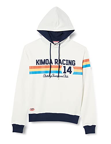 KIMOA Kapuzenpullover Racing 14 Creme Unisex Erwachsene von Kimoa