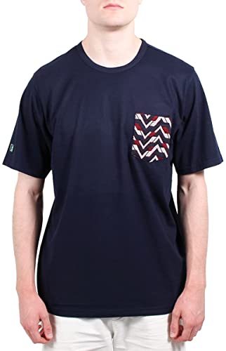 Kimoa Unisex Jacquard Blue T-Shirt, Dunkelblau, S Kimoa Unisex Jacquard Blue T-Shirt, Dunkelblau, S von Kimoa