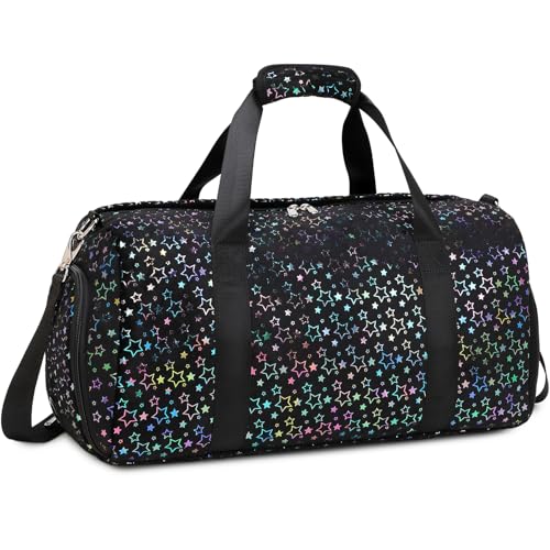 Reisetaschen Kinder Sporttasche Mädchen Kindertasche 25L Schulsporttasche Klassische Sporttaschen Kinder Trainingstasche mit Schuhfach,Sternen Plüsch Reisetaschen Kinder Sporttasche Mädchen Kindertasche 25L Schulsporttasche Klassische Sporttaschen Kinder Trainingstasche mit Schuhfach,Sternen Plüsch von Kimwadalh