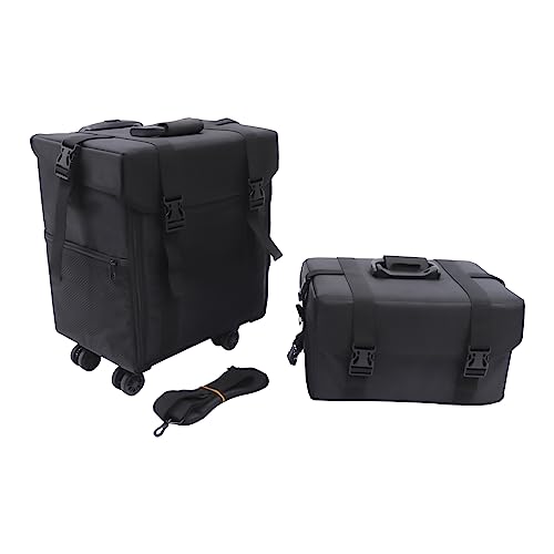 KinHall Beauty Case 2 In 1 Professionelle Make Up mit Schubladen Kosmetikkoffer Pilotenkoffer Beauty Case Reisetrolley Schminkkoffer 41x30x49cm KinHall Beauty Case 2 In 1 Professionelle Make Up mit Schubladen Kosmetikkoffer Pilotenkoffer Beauty Case Reisetrolley Schminkkoffer 41x30x49cm von KinHall