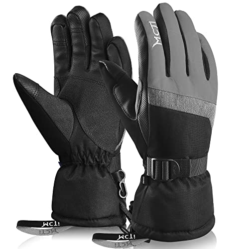 Kineed Skihandschuhe Damen Touchscreen Winterhandschuhe Wasserdicht Snowboardhandschuhe Winter Warm Schnee Handschuhe Winddicht 3M Thinsulate Grau M Kineed Skihandschuhe Damen Touchscreen Winterhandschuhe Wasserdicht Snowboardhandschuhe Winter Warm Schnee Handschuhe Winddicht 3M Thinsulate Grau M von Kineed