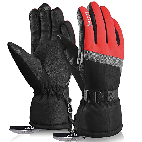 Kineed Skihandschuhe Damen Touchscreen Winterhandschuhe Wasserdicht Snowboardhandschuhe Winter Warm Schnee Handschuhe Winddicht 3M Thinsulate Rot M Kineed Skihandschuhe Damen Touchscreen Winterhandschuhe Wasserdicht Snowboardhandschuhe Winter Warm Schnee Handschuhe Winddicht 3M Thinsulate Rot M von Kineed