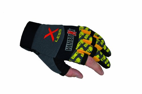 KinetiXx Uni Handschuhe X-Less, schwarz/gelb, XL, 7000-120 von KinetiXx