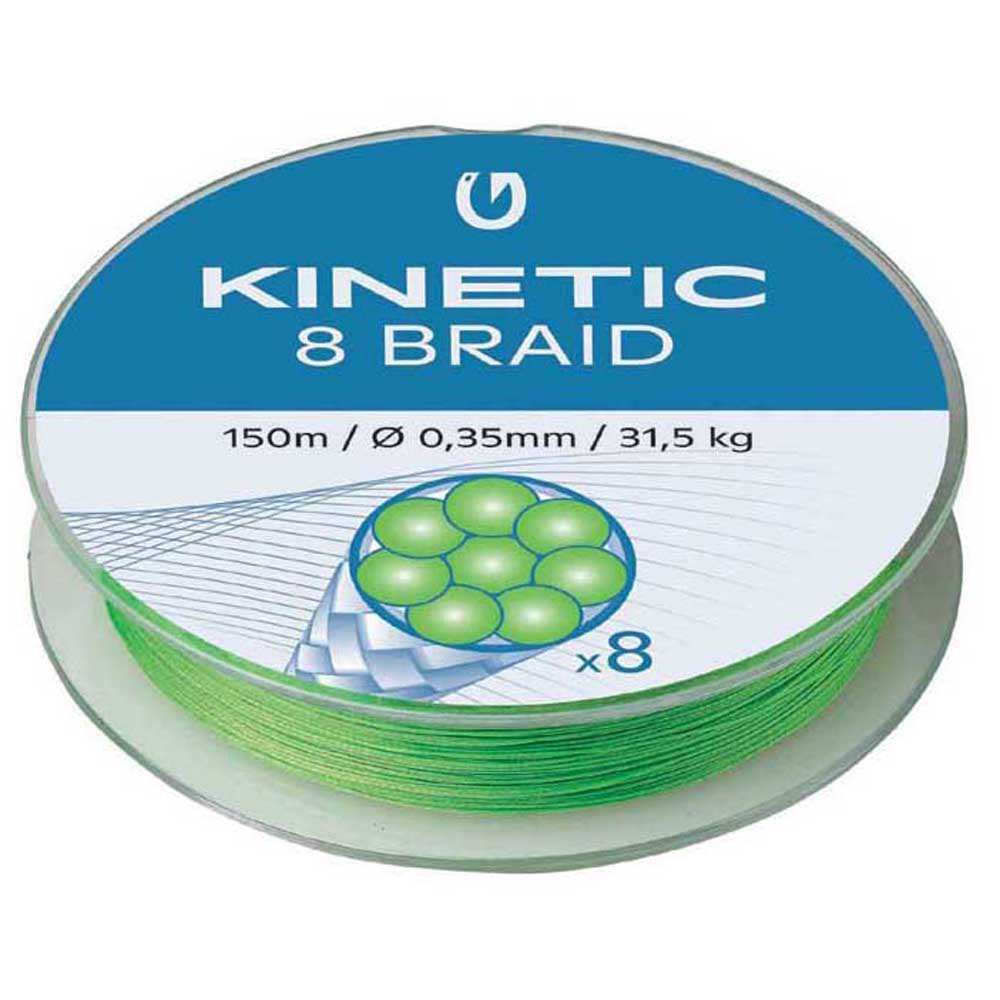 Kinetic 8 300 M Braided Line Silber 0.120 mm von Kinetic