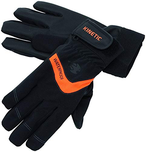Kinetic Armor, schwarzer, dünner und wasserdichter Handschuh, Schutz for Nässe und Kälte, verfügbare Größen M, L und XL, Material 100% Polyester, Handfläche 100% PU (Größe M) von Kinetic