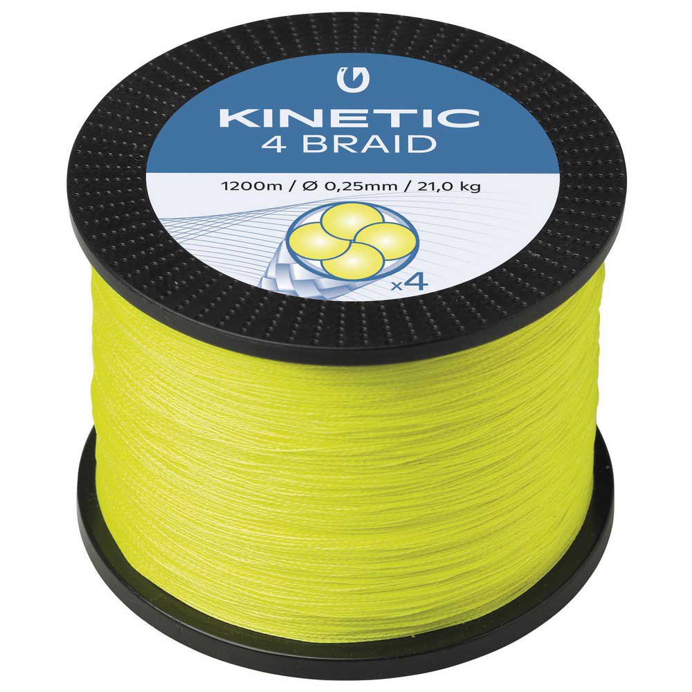 Kinetic Cyber 4 Braided Line 1200 M Gelb 0.080 mm Kinetic Cyber 4 Braided Line 1200 M Gelb 0.080 mm von Kinetic