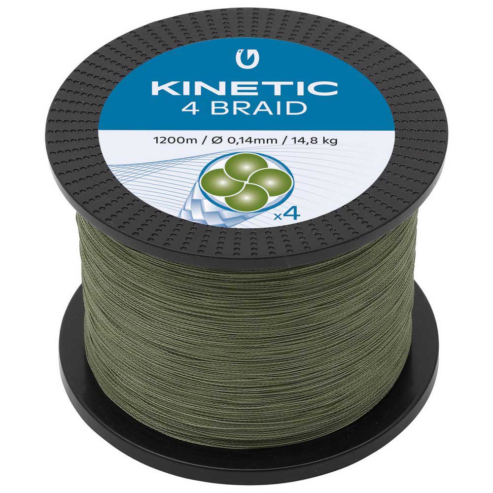 Kinetic Cyber 4 Braided Line 1200 M Grün 0.300 mm Kinetic Cyber 4 Braided Line 1200 M Grün 0.300 mm von Kinetic